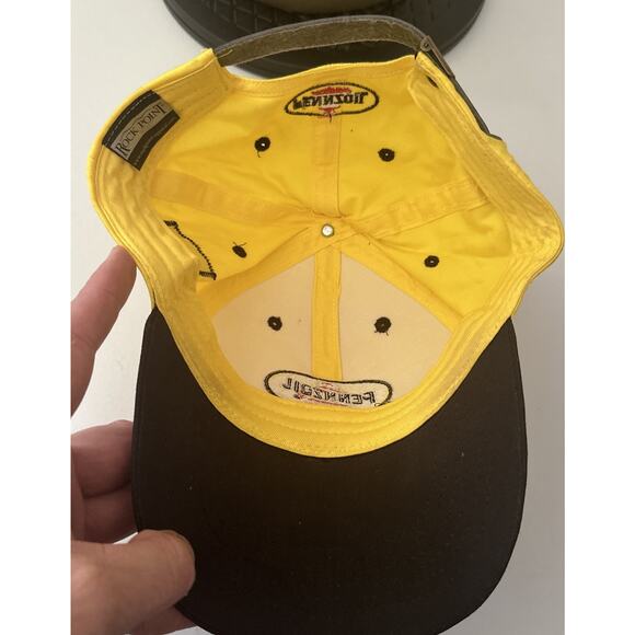 Pennzoil Racing Yellow NASCAR Rock Point Strap Back Hat Cap Adjustable - Picture 6 of 7